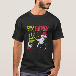 Sechs Sieben Lustiges Weihnachtsdesign   Santa Han T-Shirt