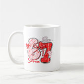 Sechs Sieben Meme 67 Kokette Schleife Valentinstag Kaffeetasse (Links)