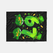 Sechs sieben Meme 67 St. Patrick's Day Kleeblatt Fleecedecke (Vorderseite (Horizontal))