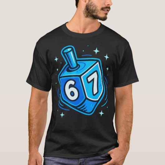 Sechs Sieben Meme Chanukka T-Shirt (Vorderseite)