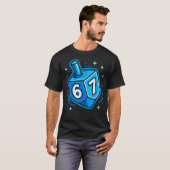Sechs Sieben Meme Chanukka T-Shirt (Vorne ganz)