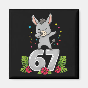 Sechs Sieben Meme Dabbing Baby 67 Lustig Gen Z Aph Magnet