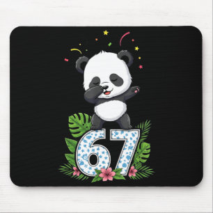 Sechs Sieben Meme Dabbing Baby Panda 67 Lustig Gen Mousepad