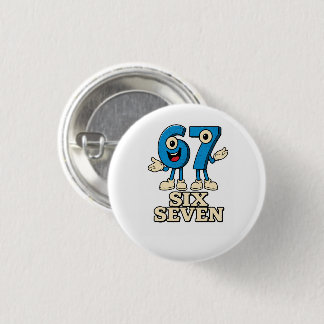 Sechs Sieben Meme Gen Z Button