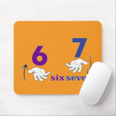 sechs sieben Meme lustig cool Mousepad (Mit Mouse)