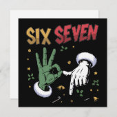 Sechs Sieben Meme Lustig Gemeiner Typ Weihnachten  (Vorne/Hinten)