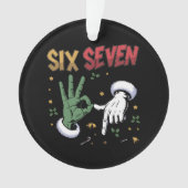 Sechs Sieben Meme Lustiger Böser Kerl Weihnachten Ornament (Vorderseite)