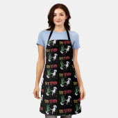 Sechs Sieben Meme Lustiger Böser Kerl Weihnachten  Schürze (Getragen)