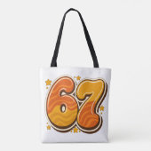 Sechs Sieben Meme Tasche (Rückseite)