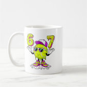 Sechs Sieben Meme Tennis Eiscreme Drip 67 Für Kind Kaffeetasse (Links)