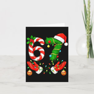 Sechs Sieben Meme Weihnachten 67 Santa Lustige Wei Karte