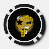 Sechs Sieben Poker Chips! Pokerchips (Rückseite)