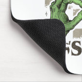 Sechs Sieben Skelett-Handzeichen-Meme Halloween Fr Mousepad (Ecke)