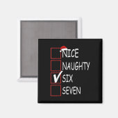 Sechs Sieben Trending 67 Gen Alpha Slang Magnet (Vorderseite/Rückseite)