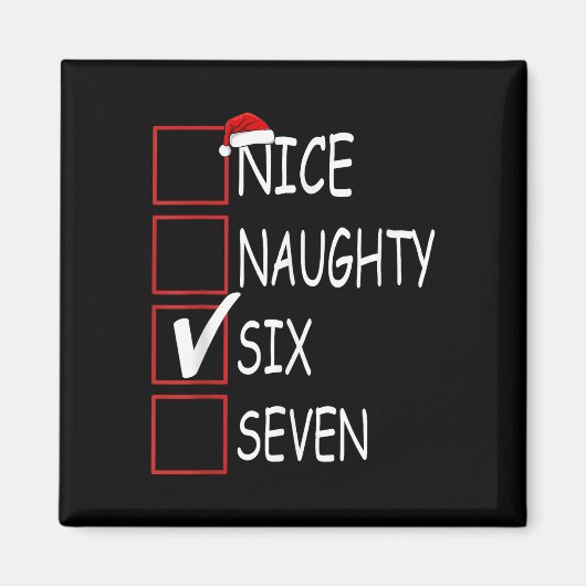 Sechs Sieben Trending 67 Gen Alpha Slang Magnet (Vorne)
