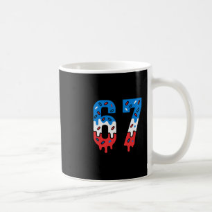 Sechs Sieben Tropfende Eiscreme Sport 67 Cooles Me Kaffeetasse