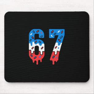 Sechs Sieben Tropfende Eiscreme Sport 67 Cooles Me Mousepad