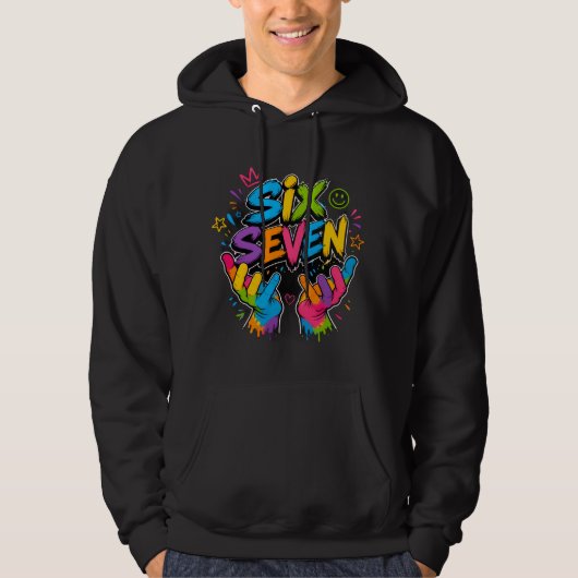 SECHS SIEBEN VIBES HOODIE (Vorderseite)