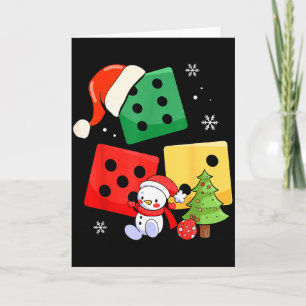 Sechs Sieben Weihnachten Drei Würfel Santa Hut 67 Karte
