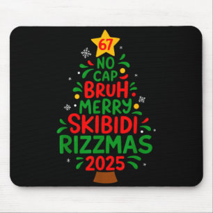 Sechs Sieben Weihnachtsbaum 67 Kein Cap Bruh Meme  Mousepad