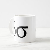 Sechs Sigma (Mageres sechs Sigma) Kaffeetasse (Vorderseite Links)