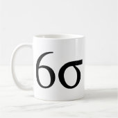 Sechs Sigma (Mageres sechs Sigma) Kaffeetasse (Links)