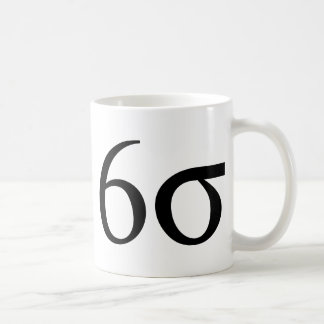 Sechs Sigma (Mageres sechs Sigma) Kaffeetasse