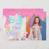 Sechs sind so süß einladung (Vorne/Hinten)