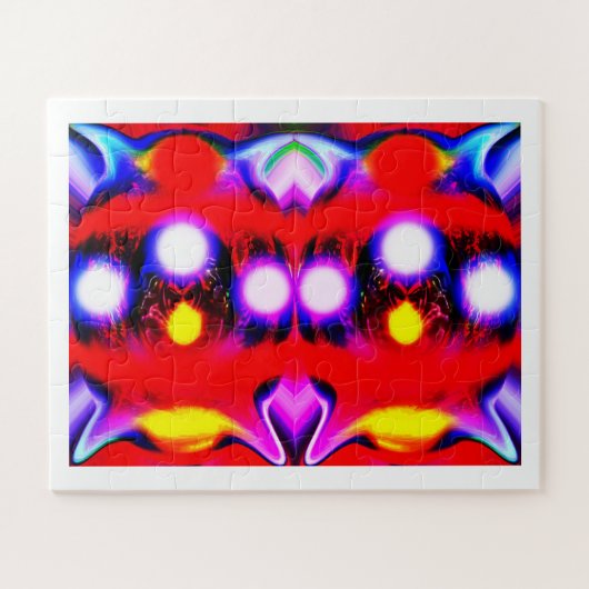 Sechs Snowballs Spaß Kunst Puzzle (Horizontal)