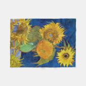Sechs Sonnenblumen, Van Gogh Fleecedecke (Vorderseite (Horizontal))