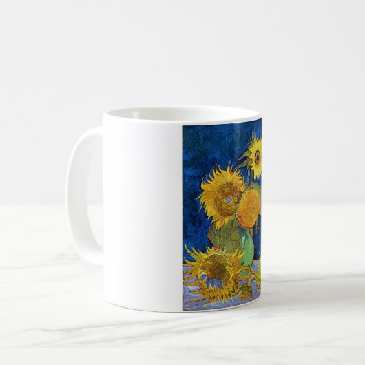 Sechs Sonnenblumen, Van Gogh Kaffeetasse (Vorderseite Links)