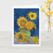 Sechs Sonnenblumen, Van Gogh Karte (Gelbe Blume)
