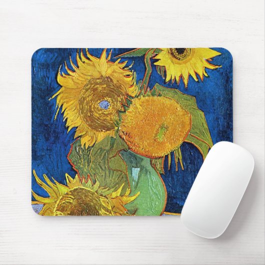 Sechs Sonnenblumen, Van Gogh Mousepad (Mit Mouse)