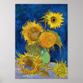 Sechs Sonnenblumen, Van Gogh Poster (Vorne)