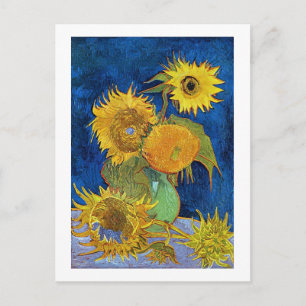 Sechs Sonnenblumen, Van Gogh Postkarte