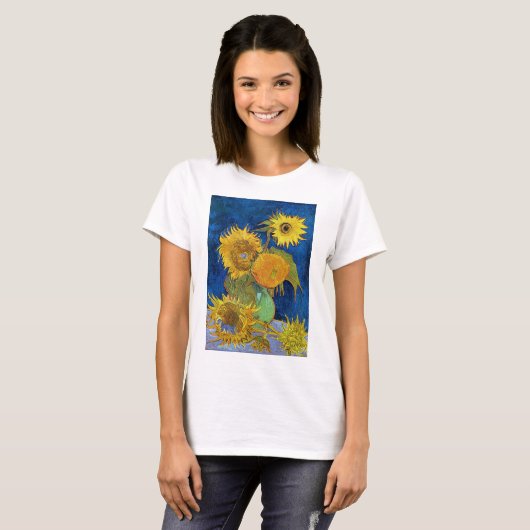 Sechs Sonnenblumen, Van Gogh T-Shirt (Vorne ganz)