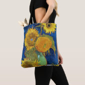Sechs Sonnenblumen, Van Gogh Tasche (Von Nahem)