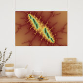 Sechs Streifen - Fraktal - Poster (Küche)