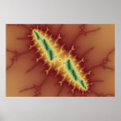 Sechs Streifen - Fraktal - Poster (Vorne)