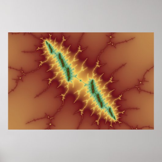 Sechs Streifen - Fraktal - Poster (Vorne)