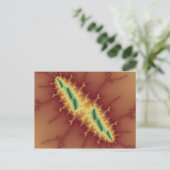 Sechs Streifen - Fraktal Postkarte (Stehend Vorderseite)