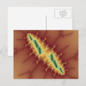 Sechs Streifen - Fraktal Postkarte (Vorne/Hinten)