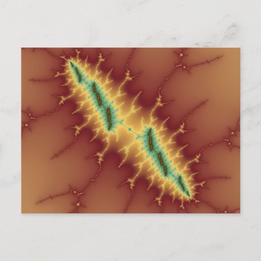 Sechs Streifen - Fraktal Postkarte (Vorderseite)