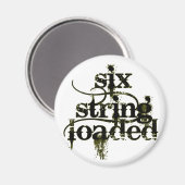 Sechs String Loaded Magnet (Vorderseite/Rückseite)