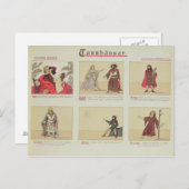 Sechs Szenen zur Oper "Tannhauser" Postkarte (Vorne/Hinten)