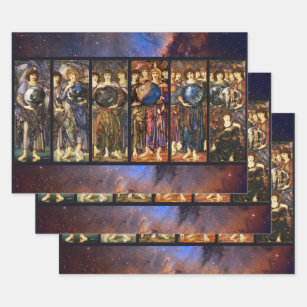 SECHS TAGE DER ERSTELLUNG ANGELS VON Edward Burne  Geschenkpapier Set