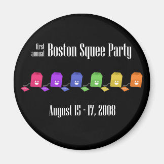 Sechs Tea Bags Magnet (für dunkle Hintergründe)