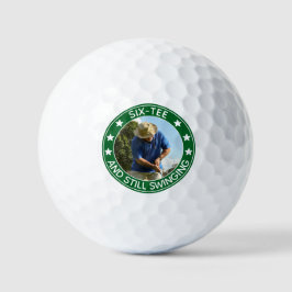 Sechs-Tee-Stift noch schwingt Personalisiert 60. G Golfball