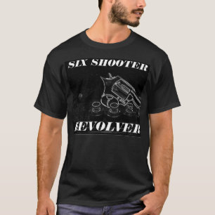 SECHS TIREUR-REVOLVER-SCHWARZ-SHIRT T-Shirt