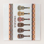 Sechs Ukulele-Muster Puzzle (Horizontal)